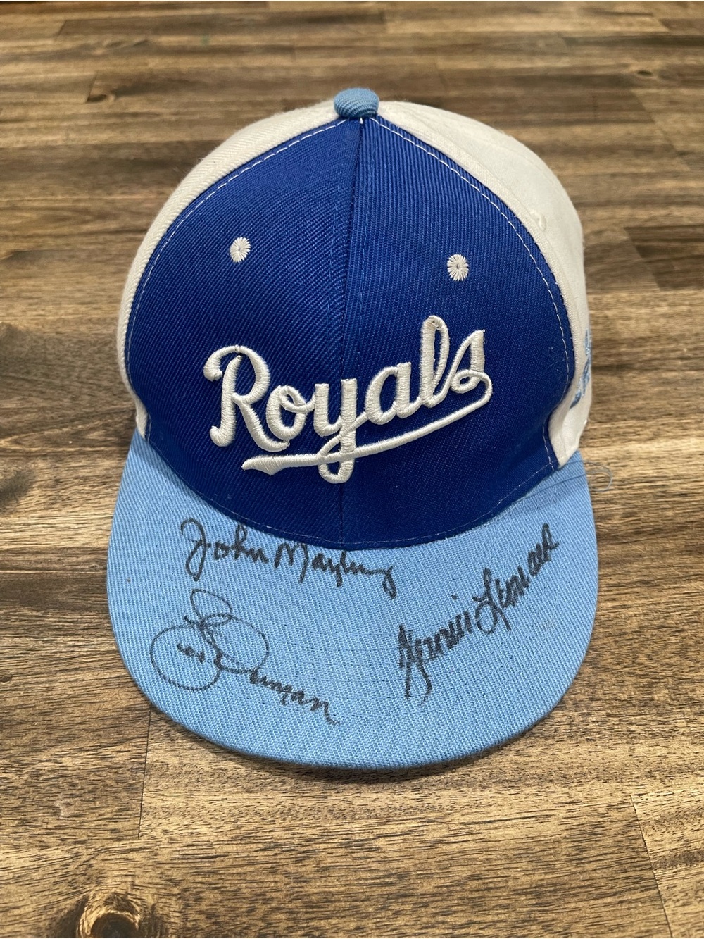 Kansas City Royals Signed Autographed Hat Dennis Leonard John Mayberry Norman